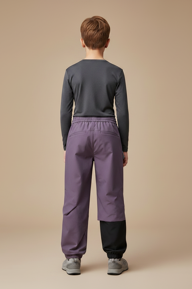 Pantalon Randonnée Violet Ample Bicolore Enfant Sport - Polyester - vue 2