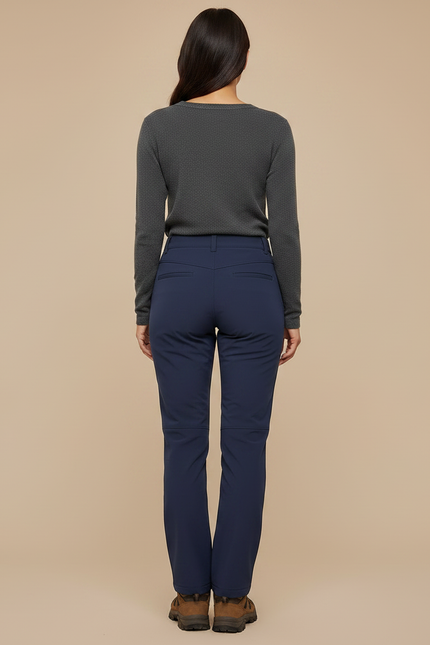 Pantalon Femme Ski De Randonnée - Marine Polyester - vue 2