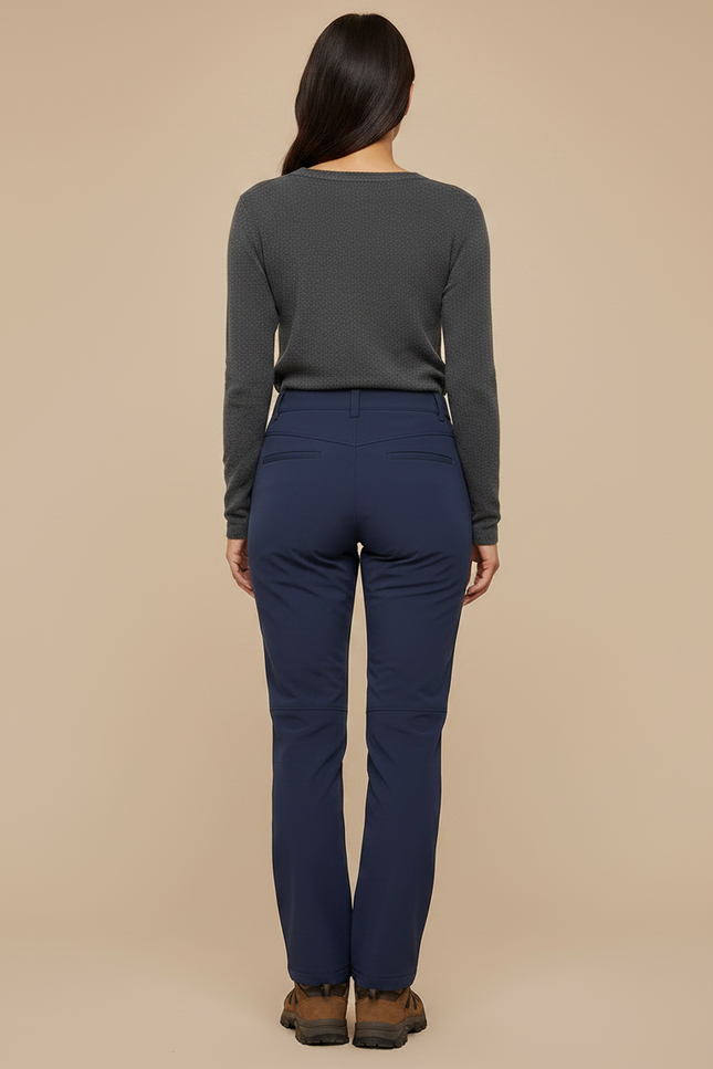 Pantalon Femme Ski De Randonnée - Marine Polyester - vue 2