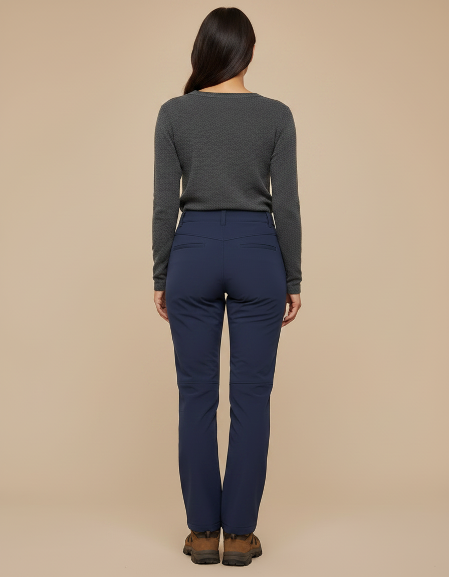 Pantalon Femme Ski De Randonnée - Marine Polyester - vue 2