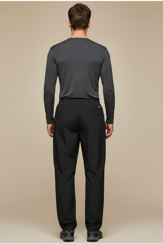 Pantalon Randonnée Noir Léger Ample Sport Décontracté - Polyester - vue 2