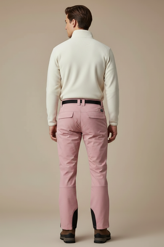 Pantalon Randonnée Rose Ample Imperméable Ceinture Homme - Polyester - vue 2