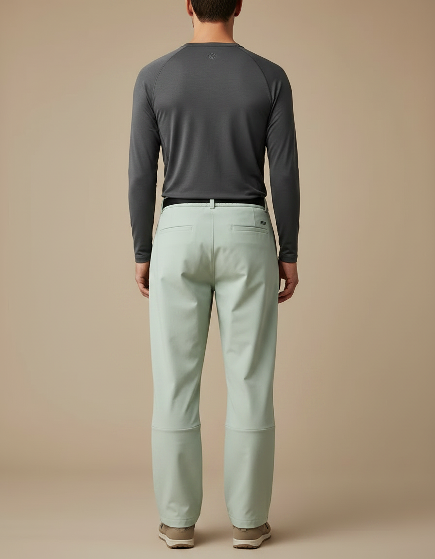Pantalon Randonnée Vert Clair Ample Décontracté Homme - Polyester - vue 2