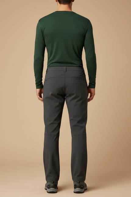 Pantalon Randonnée Homme Gris Coupe Droite Confortable - Polyester - vue 2