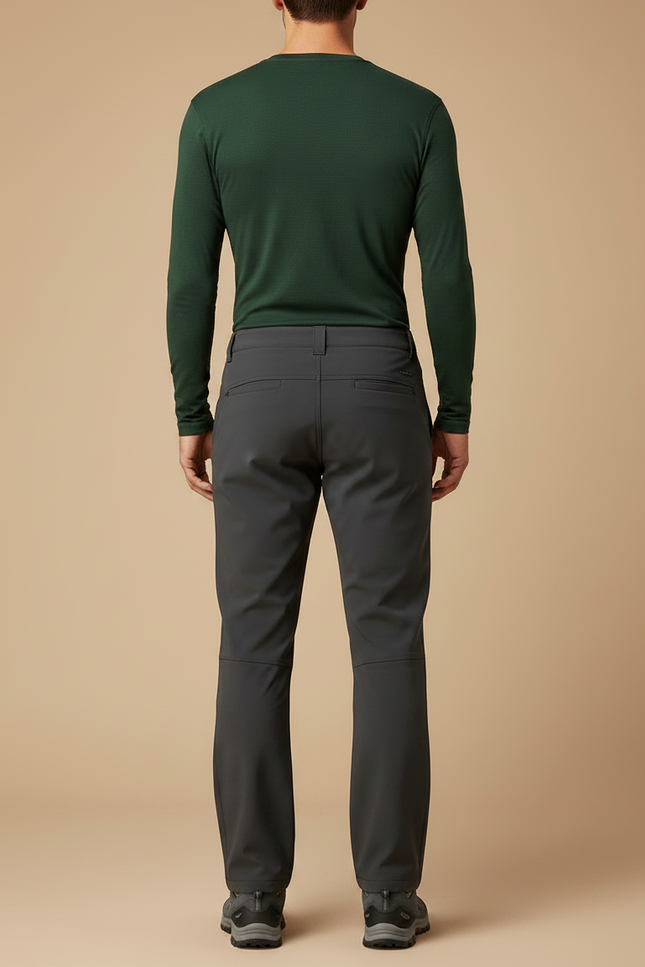 Pantalon Randonnée Homme Gris Coupe Droite Confortable - Polyester - vue 2