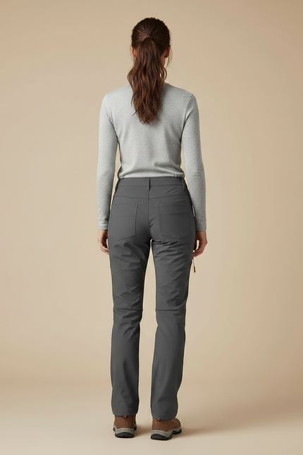 Pantalon Randonnée Montagne Femme - Gris Polyester - vue 2