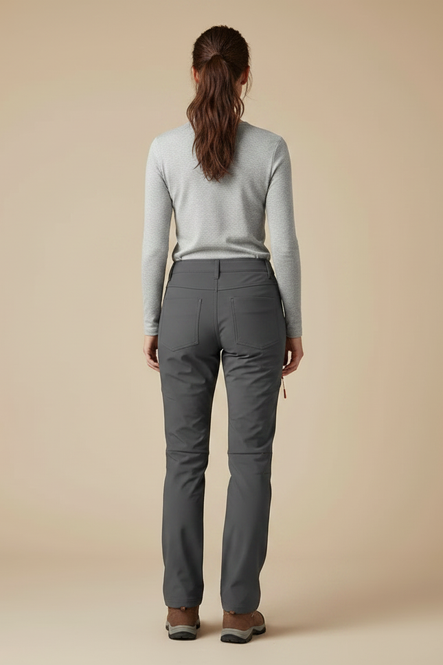 Pantalon Randonnée Montagne Femme - Gris Polyester - vue 2