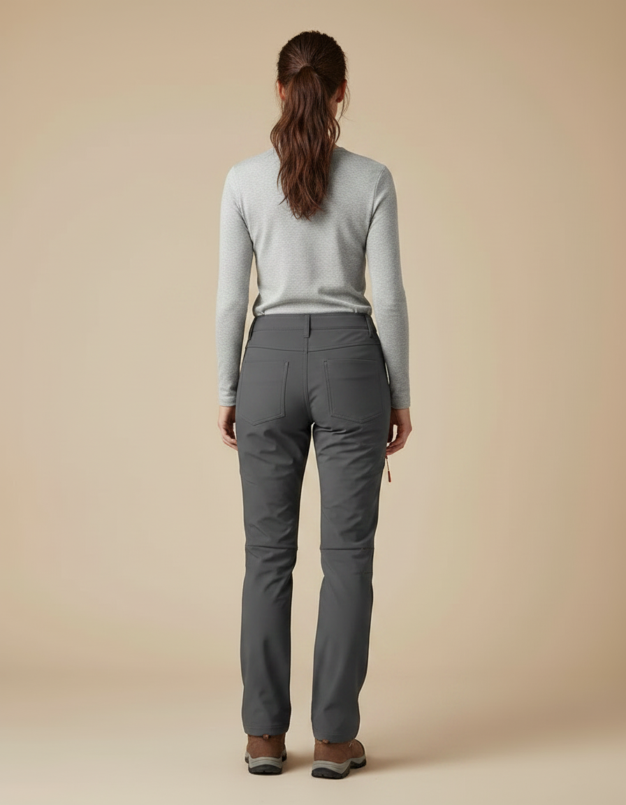 Pantalon Randonnée Montagne Femme - Gris Polyester - vue 2