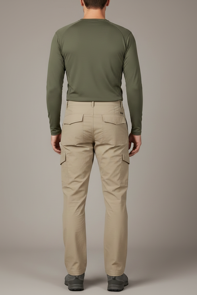 Pantalon Randonnée Ultra Léger - Beige Polyester - vue 2