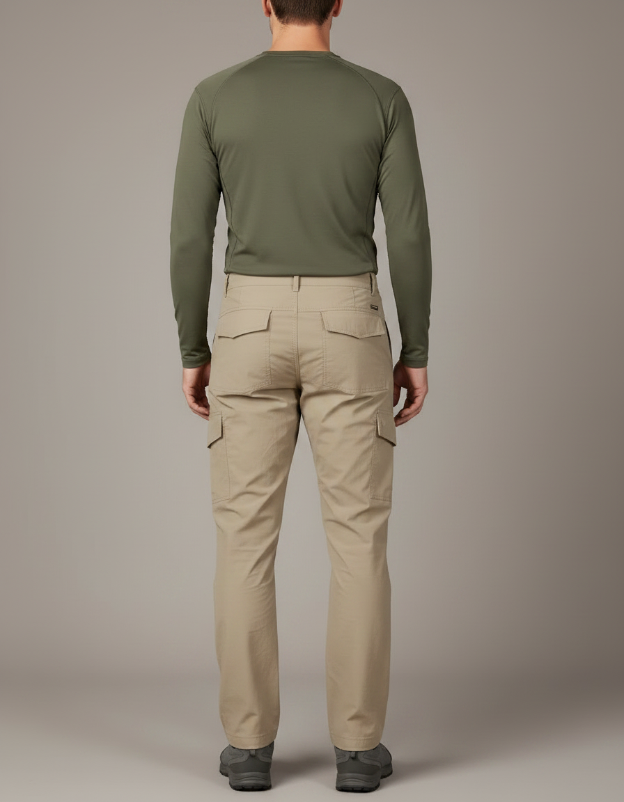 Pantalon Randonnée Ultra Léger - Beige Polyester - vue 2