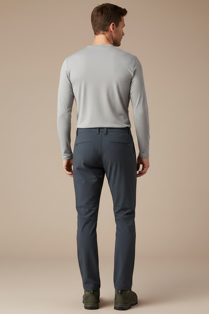 Pantalon Randonnée Homme Gris Anthracite Softshell Extensible - Polyester - vue 2
