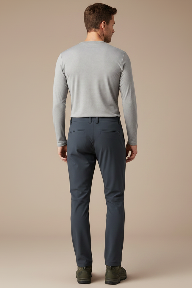 Pantalon Randonnée Homme Gris Anthracite Softshell Extensible - Polyester - vue 2