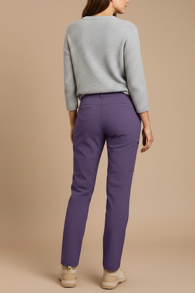 Pantalon Randonnée Violet Cargo Léger Femme - Polyester - vue 2