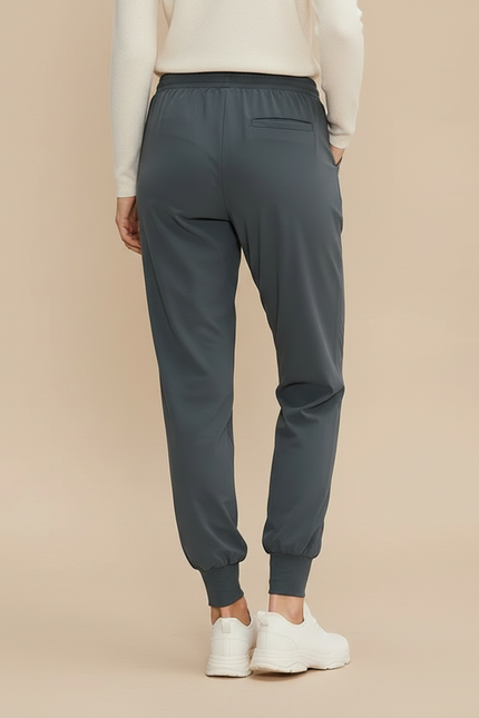 Pantalon Randonnée Gris Cordon Ample Femme Sport - Polyester - vue 2