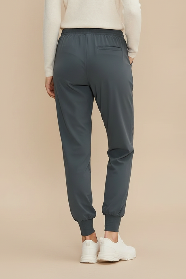 Pantalon Randonnée Gris Cordon Ample Femme Sport - Polyester - vue 2