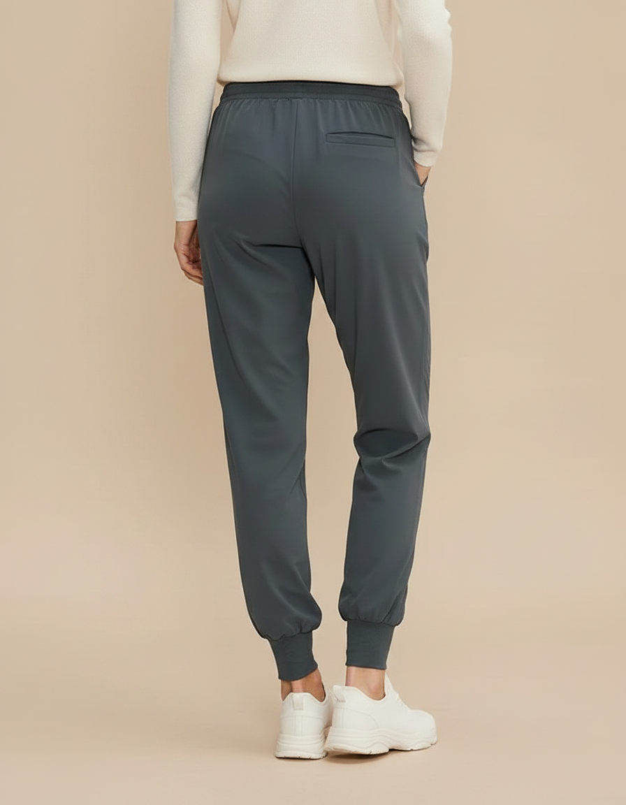 Pantalon Randonnée Gris Cordon Ample Femme Sport - Polyester - vue 2