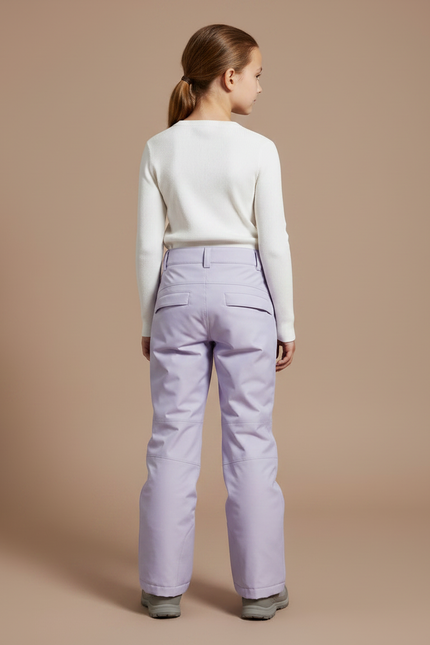 Pantalon Randonnée Lilas Ample Imperméable Enfant - Violet Polyester - vue 2