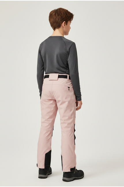 Pantalon Randonnée Rose Enfant Renforcé Imperméable - Polyester - vue 2