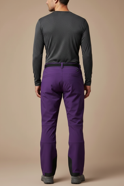 Pantalon Randonnée Violet Ample Ceinture Intégrée Homme - Polyester - vue 2