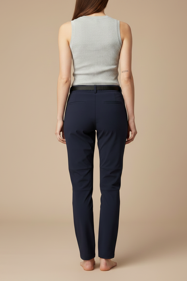 Pantalon Randonnée Femme Marine Léger Respirant Slim - Polyester - vue 2