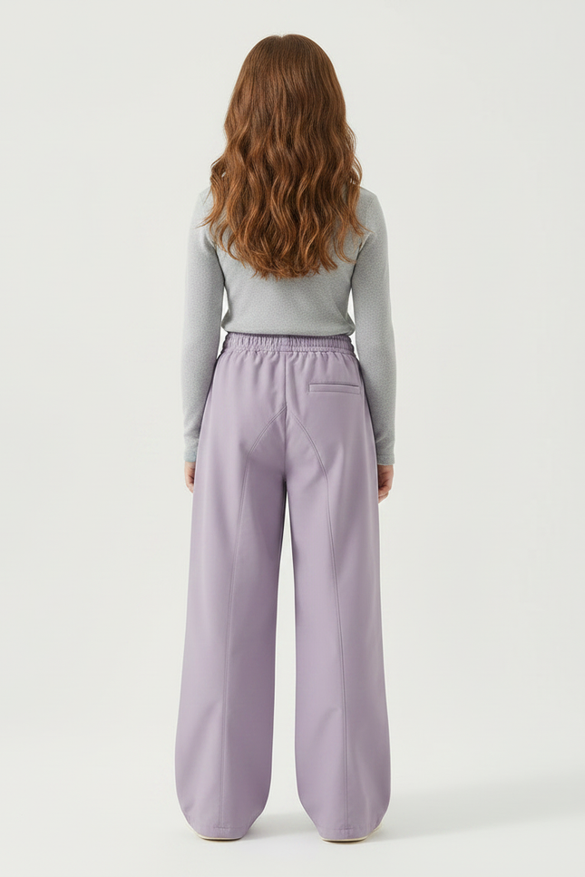 Pantalon Randonnée Enfant Violet Ample Décontracté - Polyester - vue 2