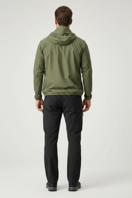 Pantalon Randonnée Noir Cargo Softshell Homme - Polyester - vue 2
