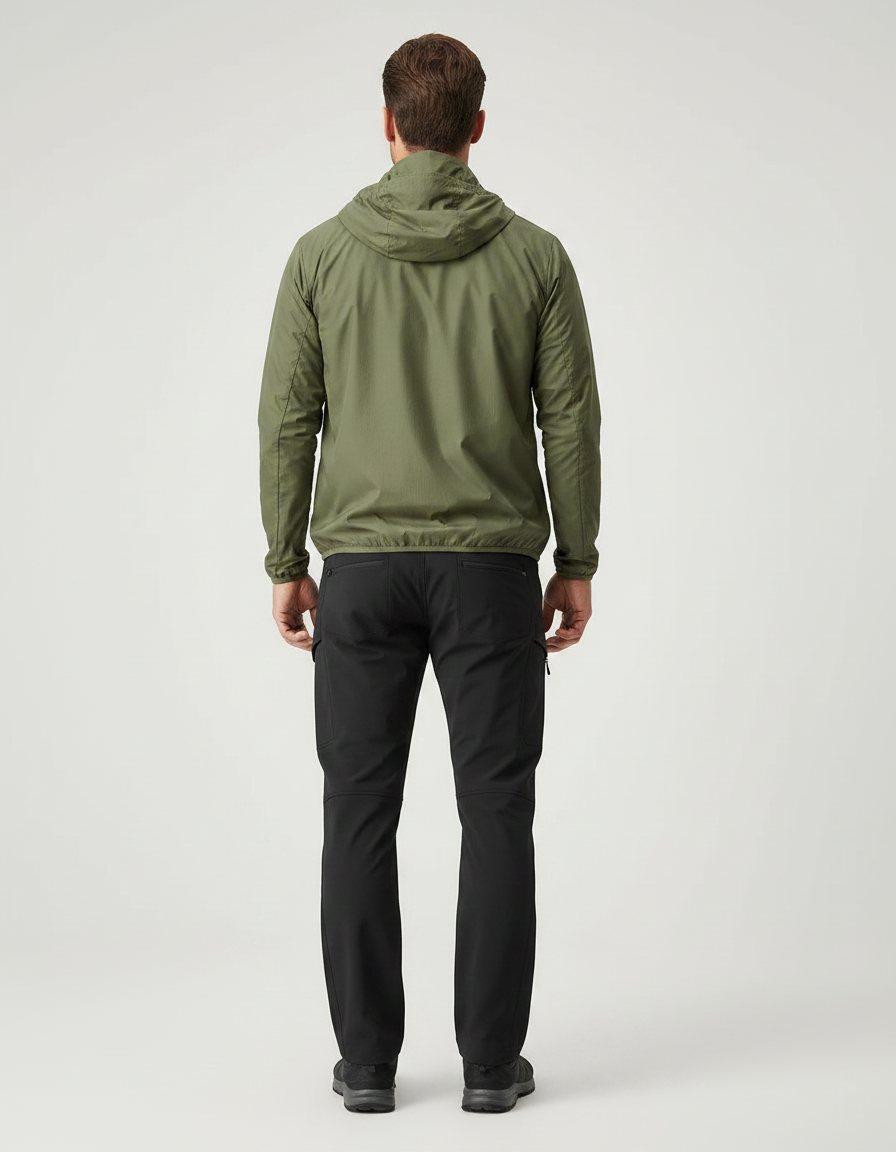 Pantalon Randonnée Noir Cargo Softshell Homme - Polyester - vue 2
