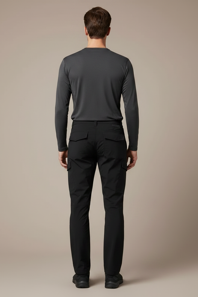 Pantalon Tactique Randonnée - Noir Polyester - vue 2