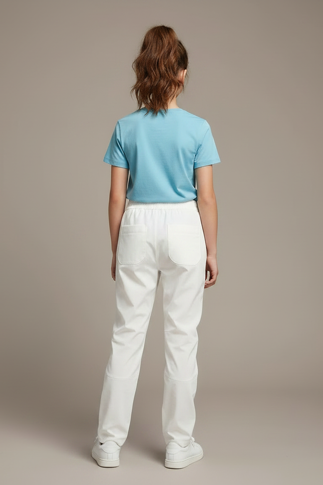 Pantalon Randonnée Enfant - Blanc Polyester - vue 2