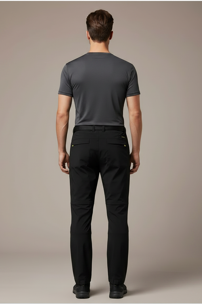 Pantalon Randonnée Convertible Homme - Noir Polyester - vue 2