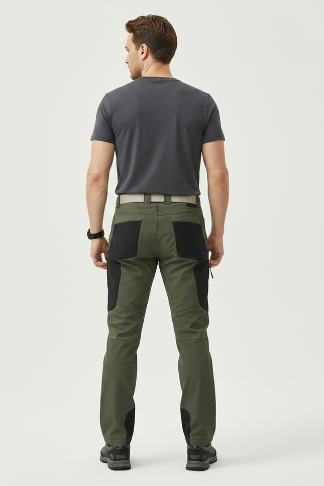 Pantalon Ski Randonnée Homme - Kaki Polyester - vue 2