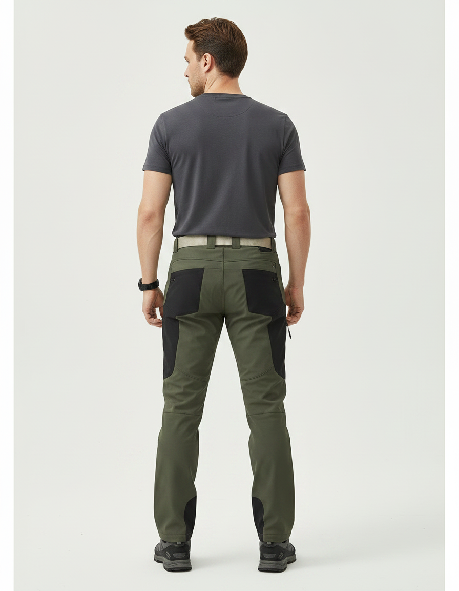 Pantalon Ski Randonnée Homme - Kaki Polyester - vue 2