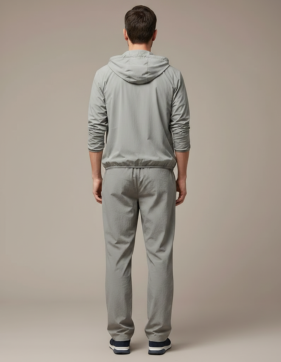 Pantalon Randonnée Gris Léger Ample Sport Décontracté - Polyester - vue 2