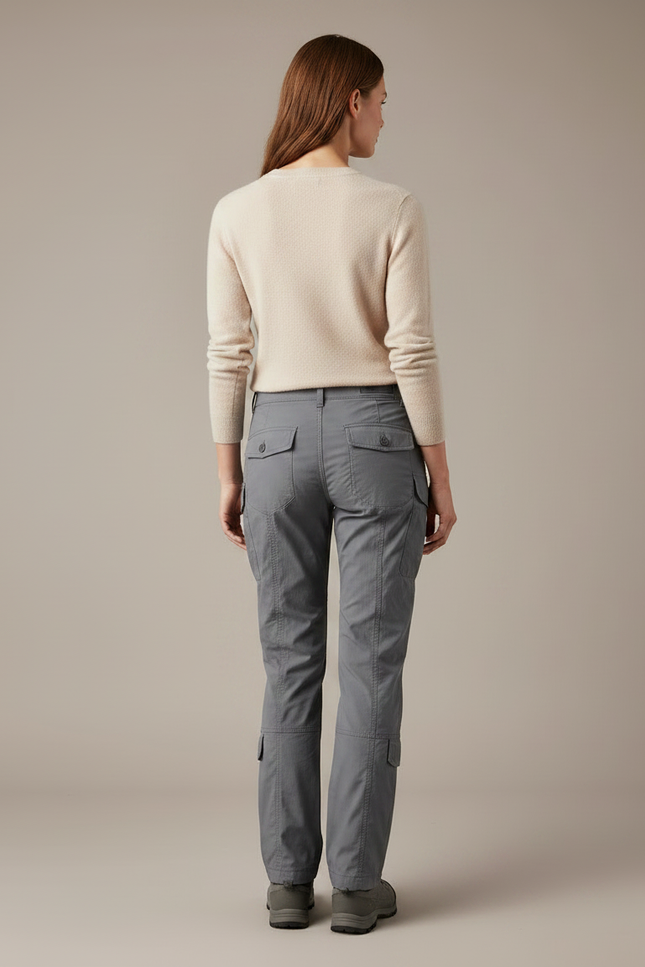 Pantalon Randonnée 9f43 - Gris Polyester - vue 2