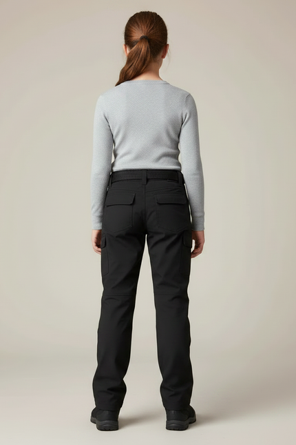 Pantalon Randonnée Noir Cargo Multipoches Robuste - Polyester - vue 2