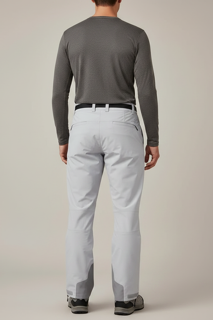 Pantalon Randonnée Gris Imperméable Coupe Droite Hiver - Polyester - vue 2