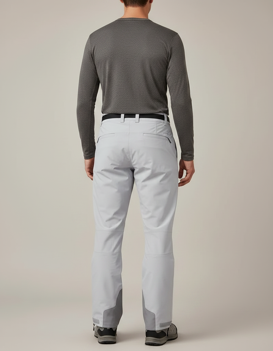 Pantalon Randonnée Gris Imperméable Coupe Droite Hiver - Polyester - vue 2