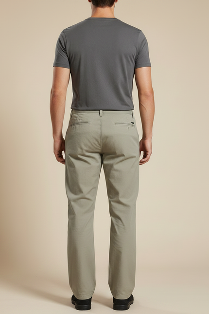 Pantalon Randonnée Kaki Coton Décontracté Homme Ample - vue 2
