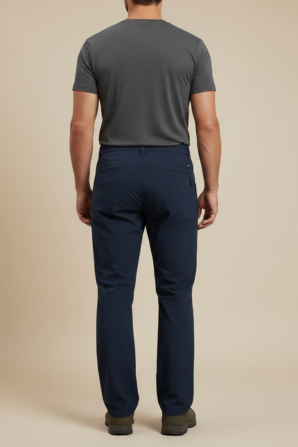 Pantalon Randonnée Bleu Marine - Polyester - vue 2