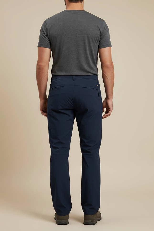 Pantalon Randonnée Bleu Marine - Polyester - vue 2