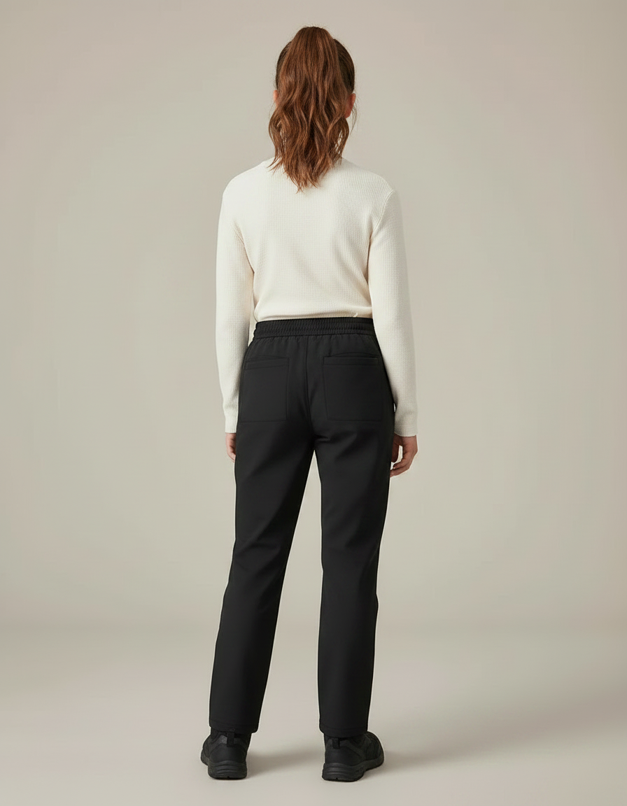 Pantalon Randonnée Noir Cargo Confortable Enfant - Polyester - vue 2