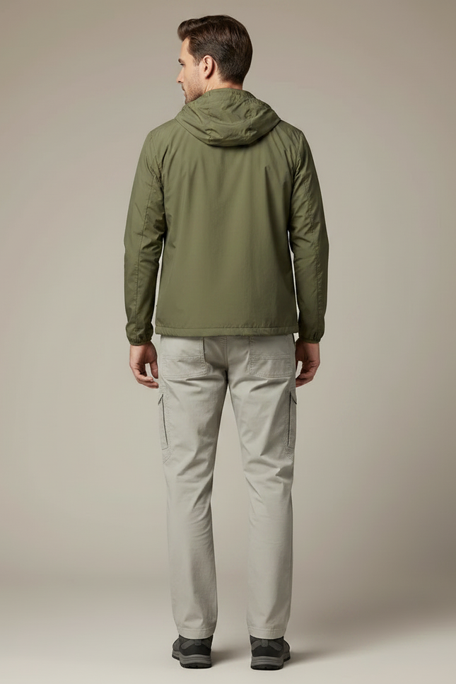 Pantalon Randonnée Droit Cargo Gris Clair Homme - Polyester - vue 2