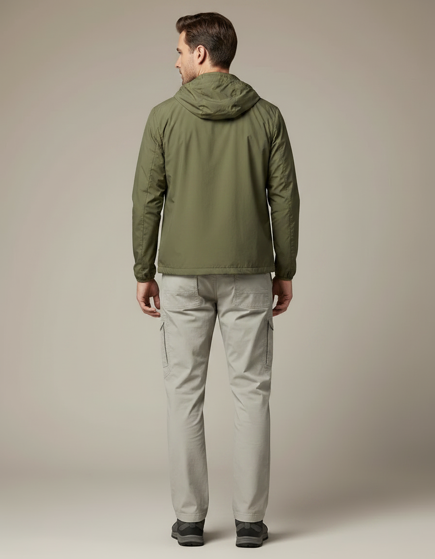 Pantalon Randonnée Droit Cargo Gris Clair Homme - Polyester - vue 2