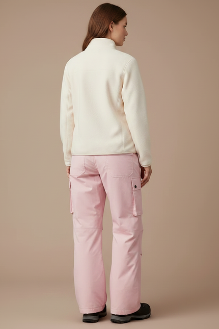 Pantalon Randonnée Rose Cargo Ample Imperméable Unisexe - Polyester - vue 2