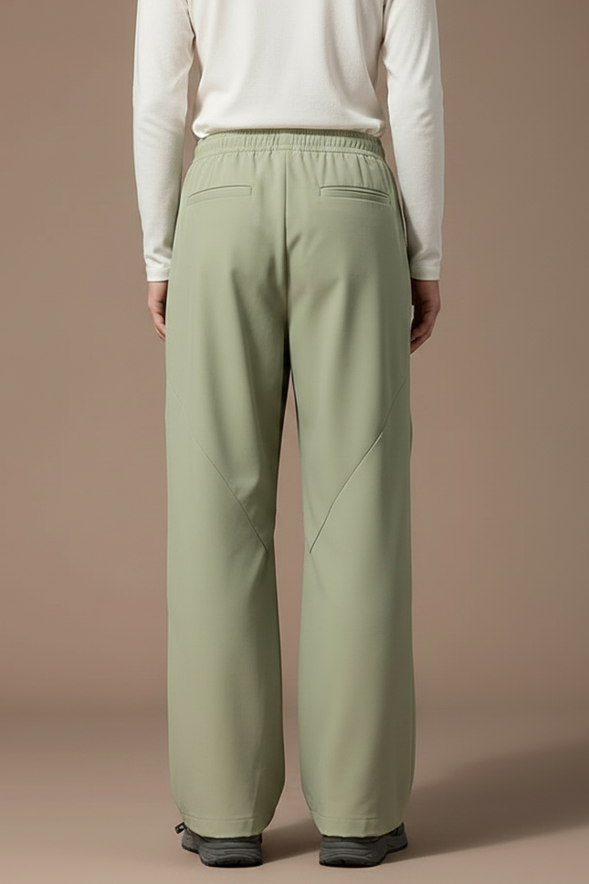 Pantalon Randonnée Vert Ample Imperméable Sport - Polyester - vue 2