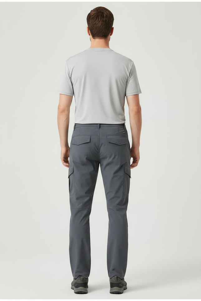 Pantalon Randonnée Automne - Gris Polyester - vue 2