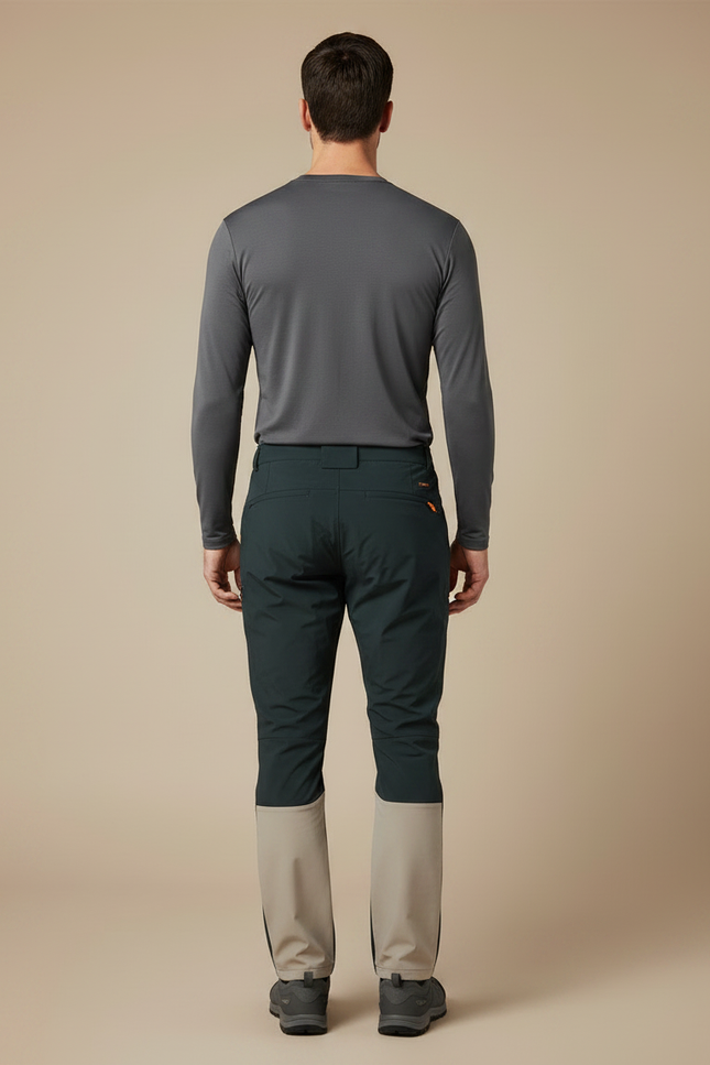 Pantalon Randonnée Homme Stretch Imperméable Léger Bicolore - Multicolore Polyester - vue 2