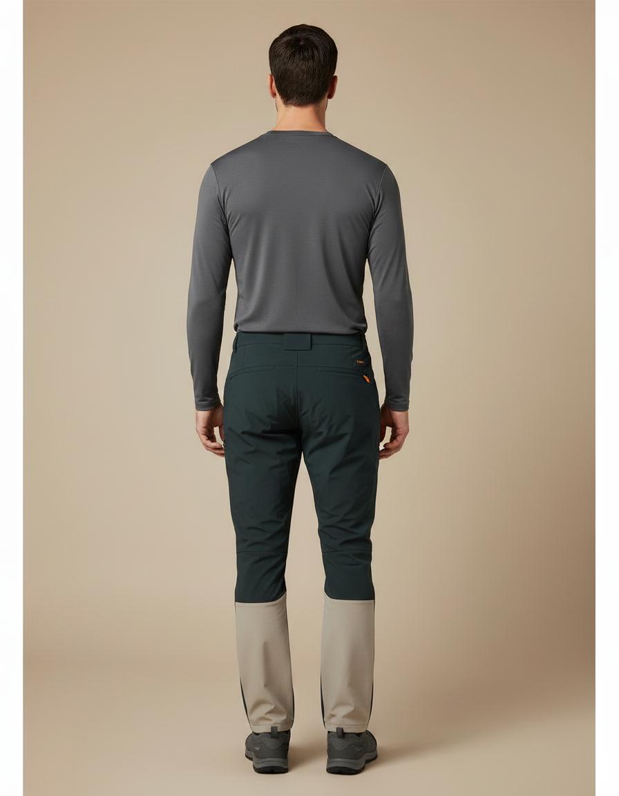 Pantalon Randonnée Homme Stretch Imperméable Léger Bicolore - Multicolore Polyester - vue 2