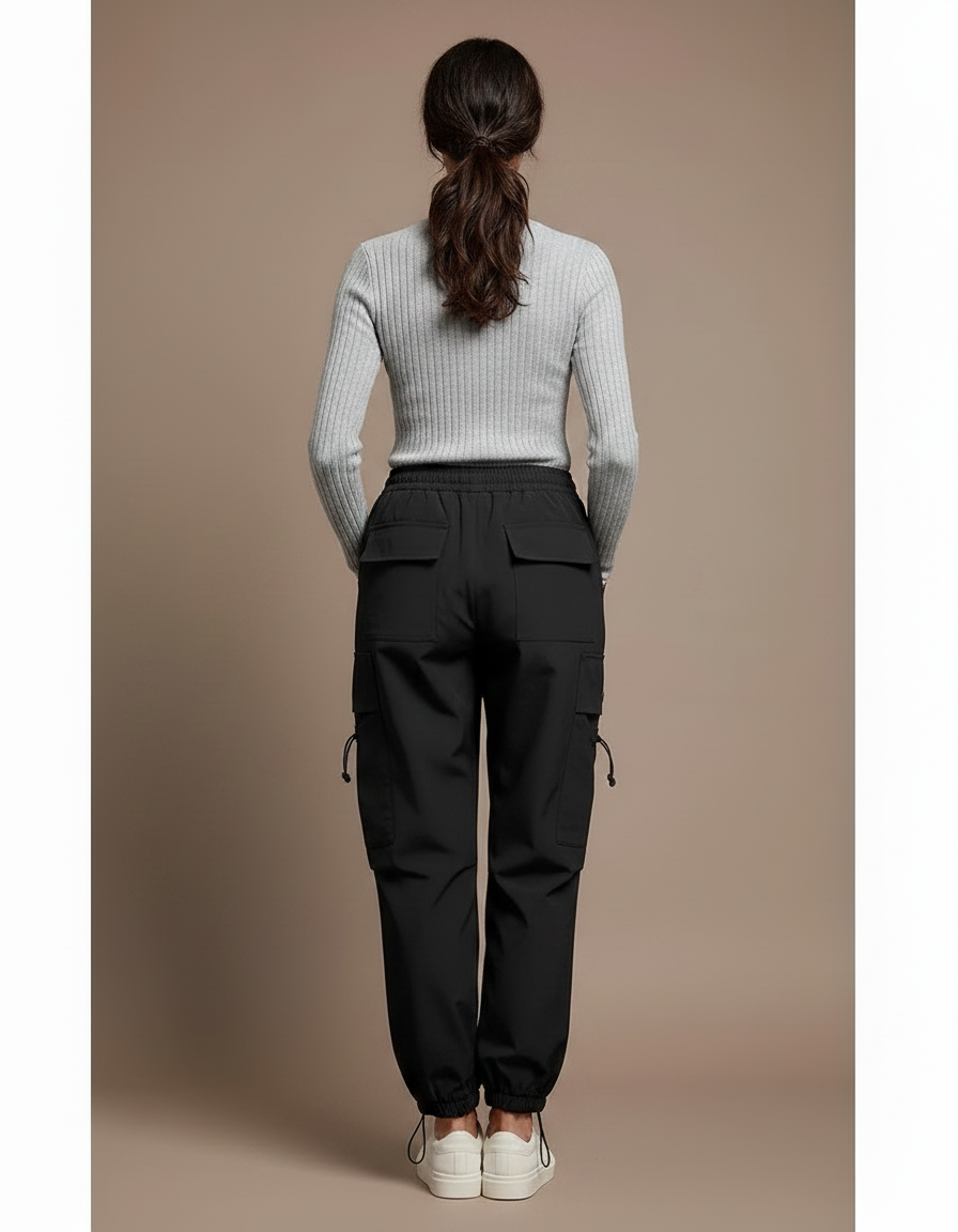 Pantalon Randonnée 065c - Noir Polyester - vue 2