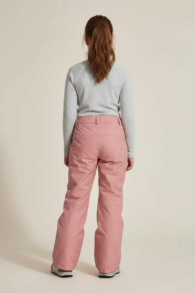 Pantalon Randonnée Rose Ample Imperméable Enfant - Polyester - vue 2